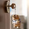 Милый акриловый брелок в виде толстого кота — очаровательный дизайн в виде животного с застежкой-кольцом, идеальный подарок для любителей кошек