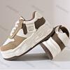 Women's Platform Sneakers 2025 Autumn New Lace Up Height Increase Casual Shoes Comfortable Non Slip Outdoor Sports Shoes