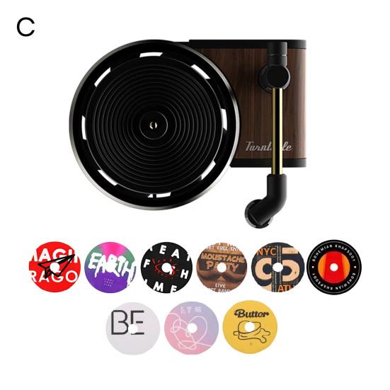 Record Player Car Air Freshener Aroma Diffuser Compact Size Easy To Install Intelligent Car Interior Aroma Device Vent Clip