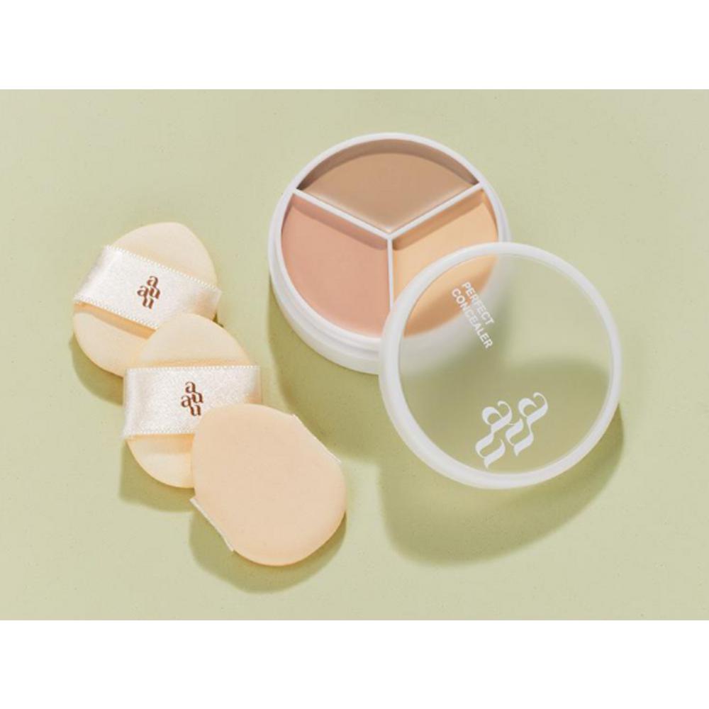 Палетка консилеров Are You Perfect, набор из 7,5 г + кисти + пуховки для пальцев, светло-бежевый цвет?