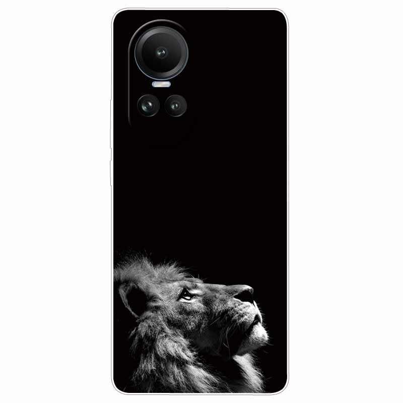 Чехол для Oppo Reno 10 5G CPH2531 Силиконовый Расписной Кот Животные ТПУ Мягкий Мраморный Coque для Oppo Reno10 Pro 5G CPH2525 Чехол для Телефона
