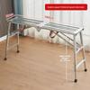 Double support folding scaffold, thickened steel horse stool ladder, engineering ladder, mobile platform ladder for decoration