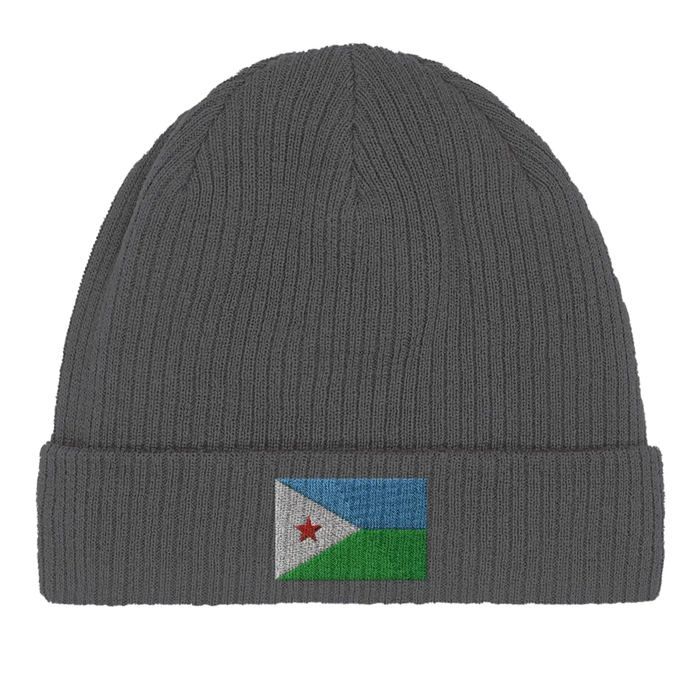 Bonnet Drapeau Djibouti En Gris