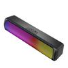 Wireless PC Speakers with Flowing LED Lights Computer Soundbar with Stereo Sound Desk Subwoofer