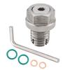 M16.1X1.5 Stainless Steel Self Tapping Oil Drain Plug Thread Repair Kit with O Circle Hex Wrench for Oil Pan Silver