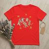 Vintage Starry Dancing Cats in A Circle TShirts Unisex Crewneck Pure Cotton T Shirts Celestial Short Sleeve Tees Adult merch