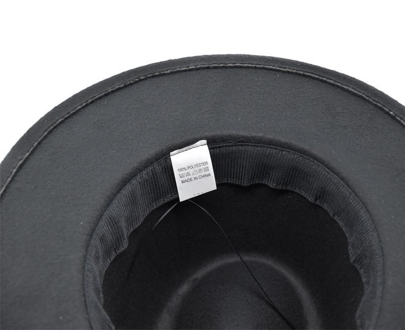 Jazz Hat, Top Hat, 3 Rivets Accessories, Solid Color Top Hat, Men's And Women's Wide Woolen Hat, Retro Large