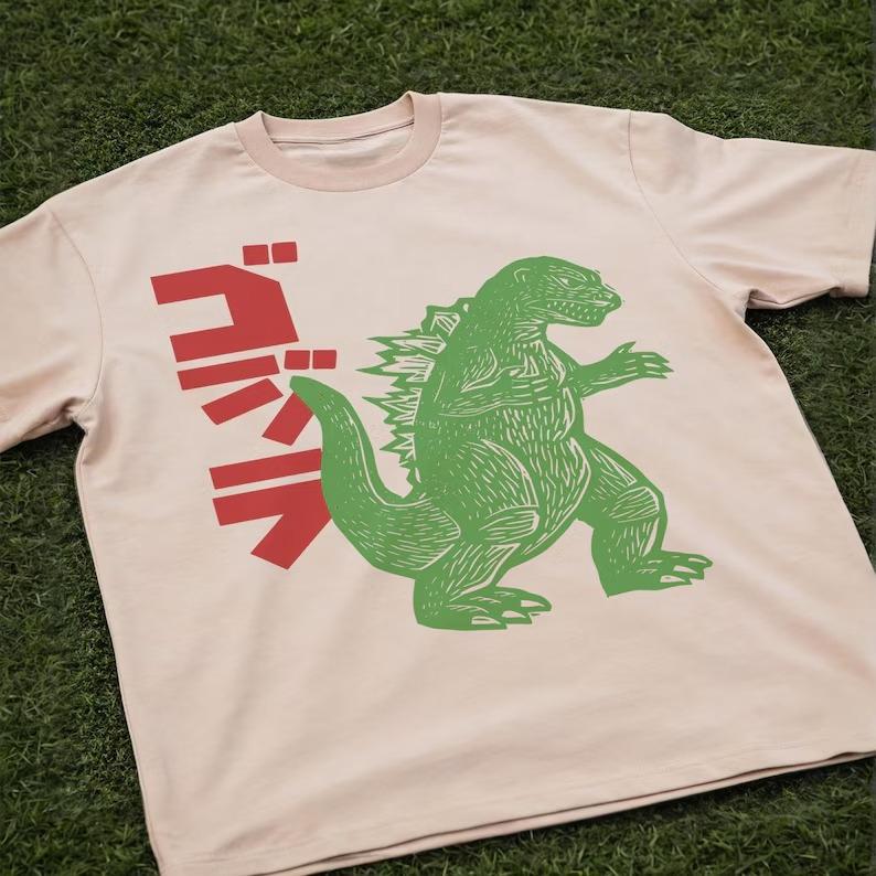 Unisex Godzilla Gojira Japanese Kaiju Movie Graphic T-Shirt Anime Print Oversized Japanese Manga Streetwear Men Women Harajuku Y2k Tops
