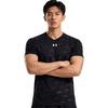 Under Armour Футболка с коротким рукавом для фитнеса, тренировок, бега, быстросохнущая, свободного кроя, с принтом, унисекс, топы, черная 21500531-001