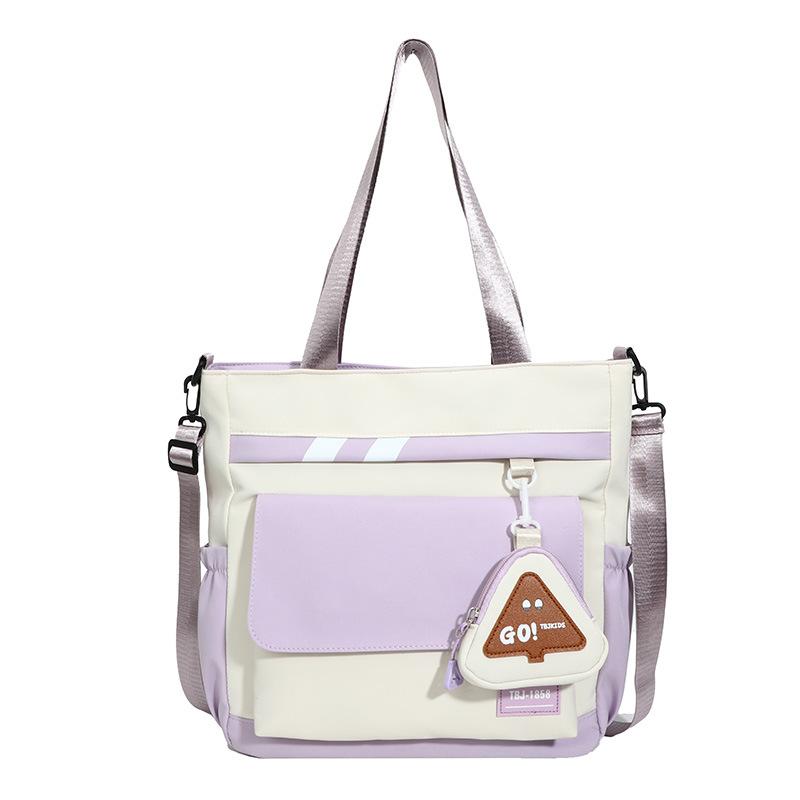 Contrasting Colors, Large-Capacity Commuting, Messenger Bags, Fashionable And Versatile High-Value Student Shoulder Bags