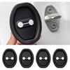4PCS Car Door Strike Protector, Silicone Silent Door Lock Latch Guard Protective Cover, Rust Stopper Shock Absorption Pads for Cars, Universal Car