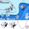 BAMOER Marine Adventure Series 925 Sterling Silver Sea World Pendant Charm for Women Fine Jewelry