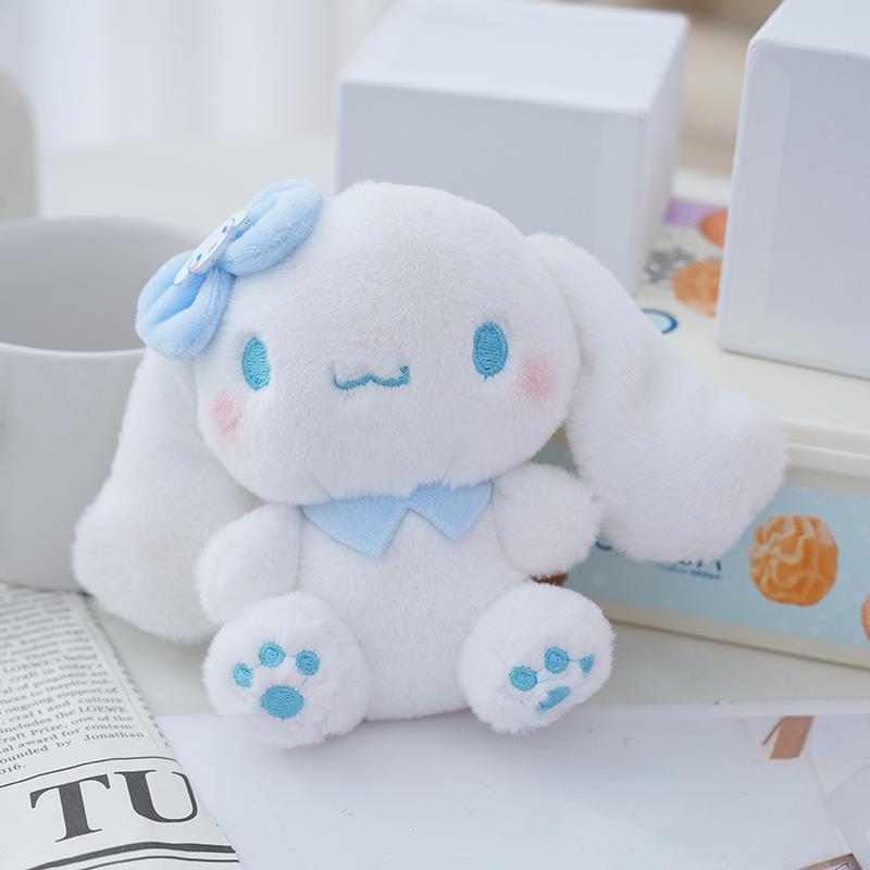 Cute Cartoon Plush Doll Keychain Pendant Melody Cinnamoroll Kuromi Toy Bag Charm
