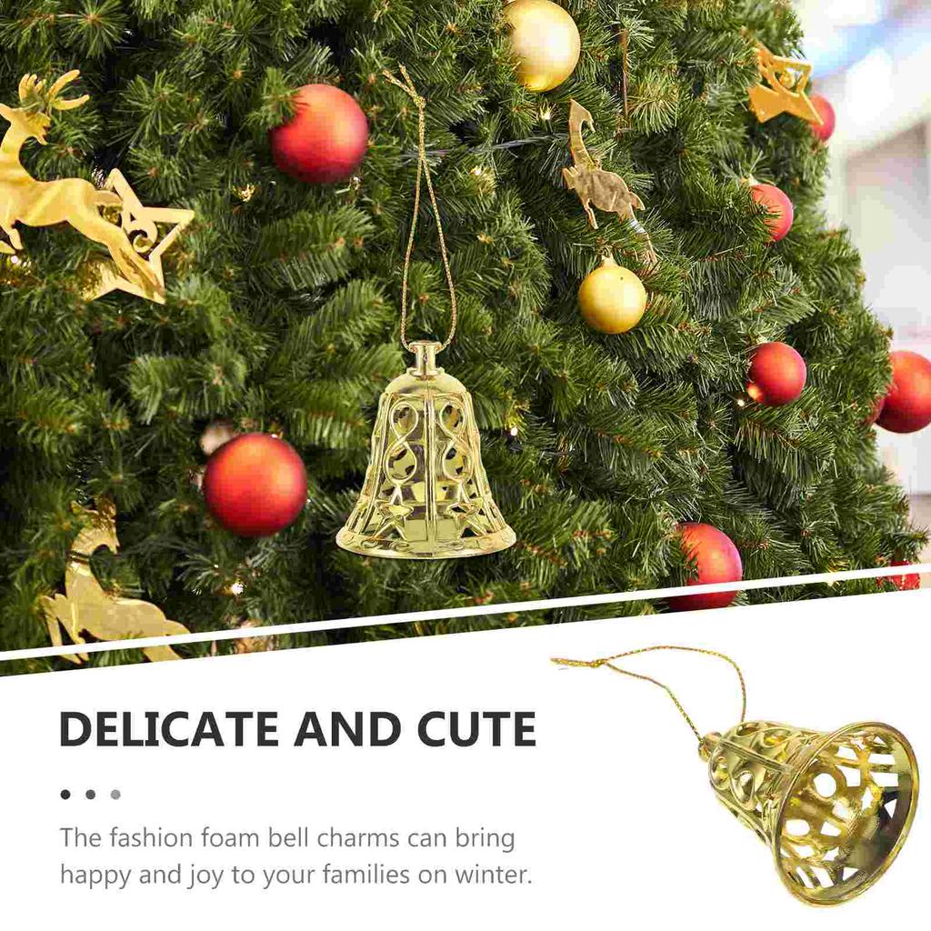 Рождественский колокольчик, украшение на елку, подвеска, рождественские подвесные колокольчики, принадлежности, украшения, винтаж
