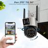 LS VISION 8MP 4K IP Camera Wifi Outdoor Camera Three Lens 8X Zoom Ai Human Detect Auto Tracking Wifi Survalance Camera Onvif Support iCSee