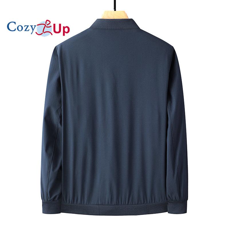 Cozy Up Повседневное пальто Мужские карманы на молнии Куртки Slim Fit Куртка-бомбер Мужская Jaqueta Masculina