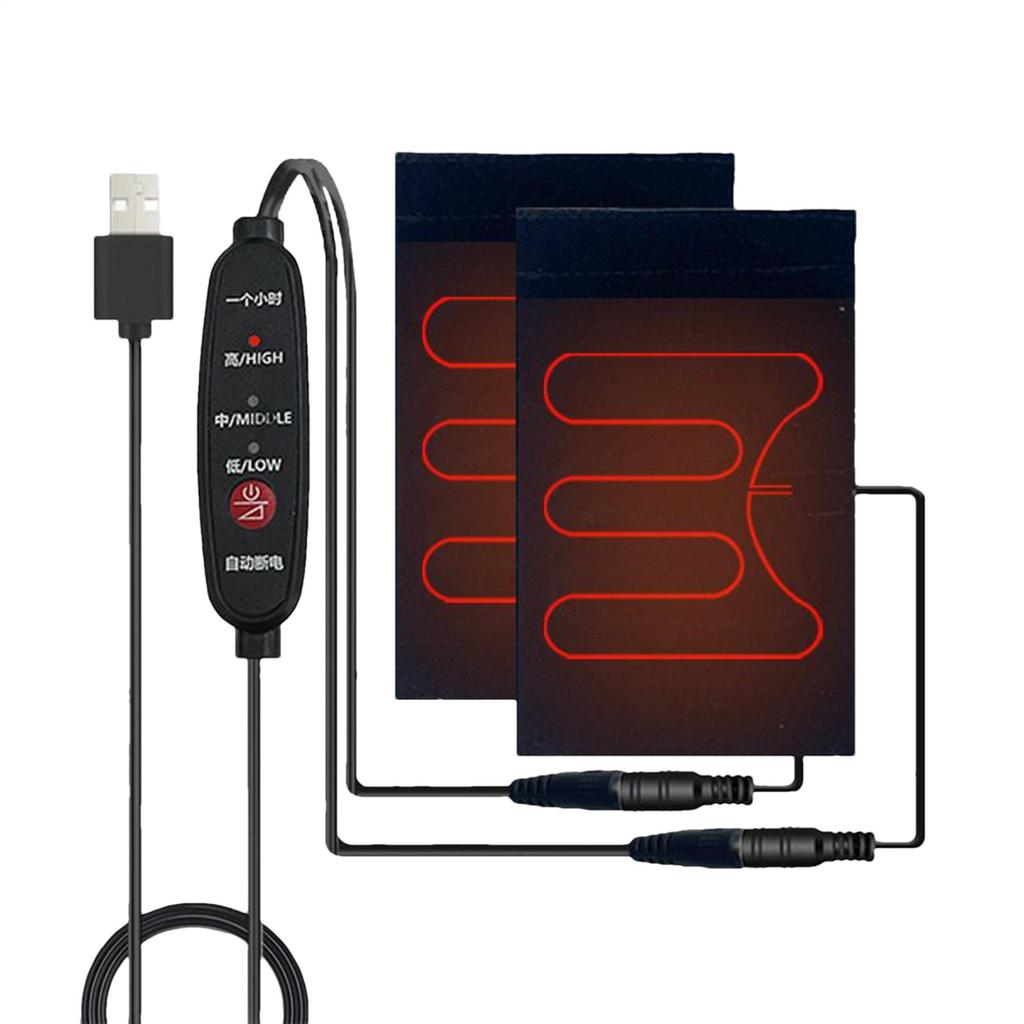 USB Электрические подогреваемые ручки руля 5V Подогреваемые ручки мотоцикла с 3 режимами температуры Зимняя Термозащита для езды
