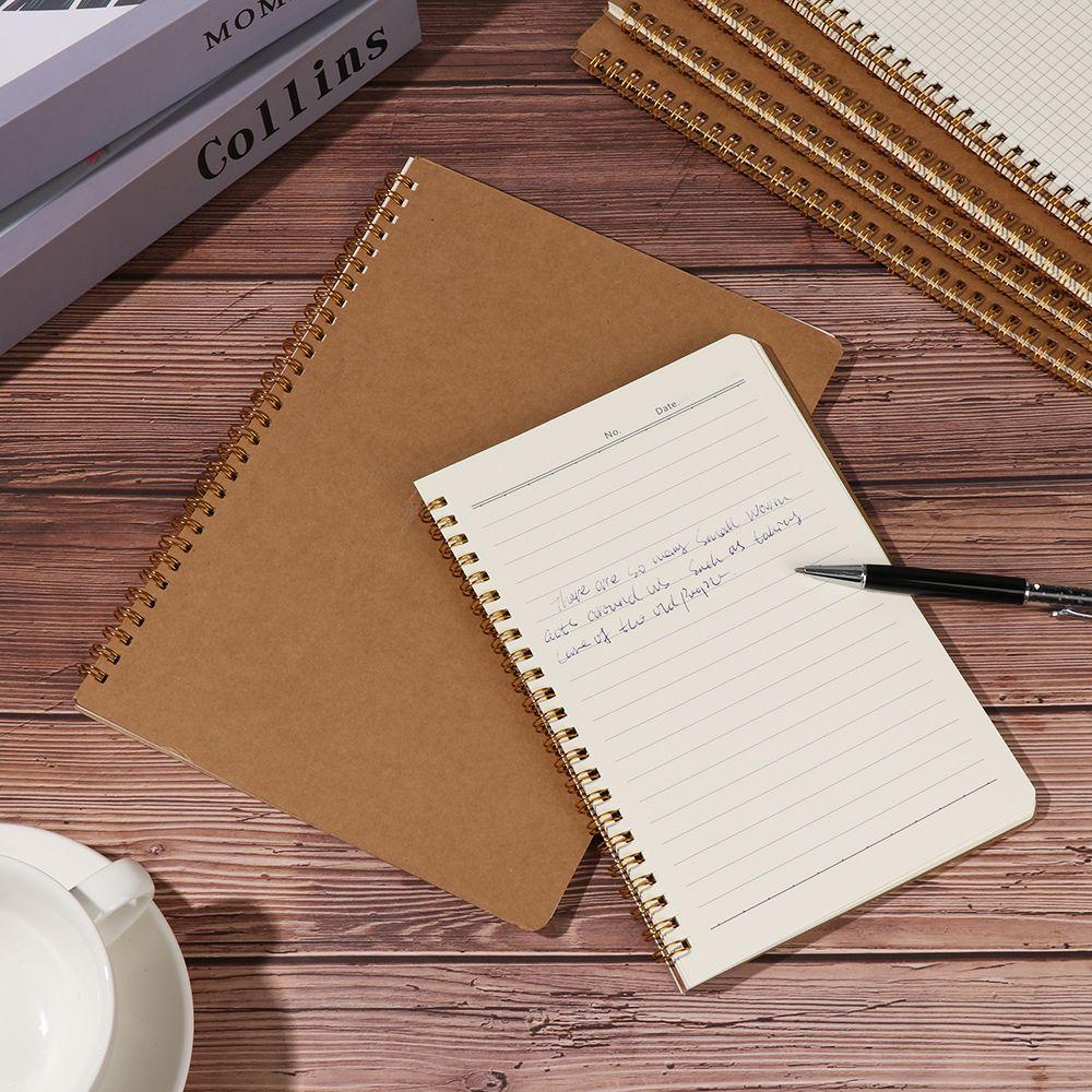Retro Car Line Writing Pads Diarybook B5 Coil Notebooks 16K Workbooks Kraft Paper Notebook
