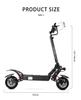 Halo Knight T108 Electric Scooter 10 Inch Road Tires 1000W*2 Motor 65km/h Max Speed 52V 28.8Ah Battery 60km Max Range