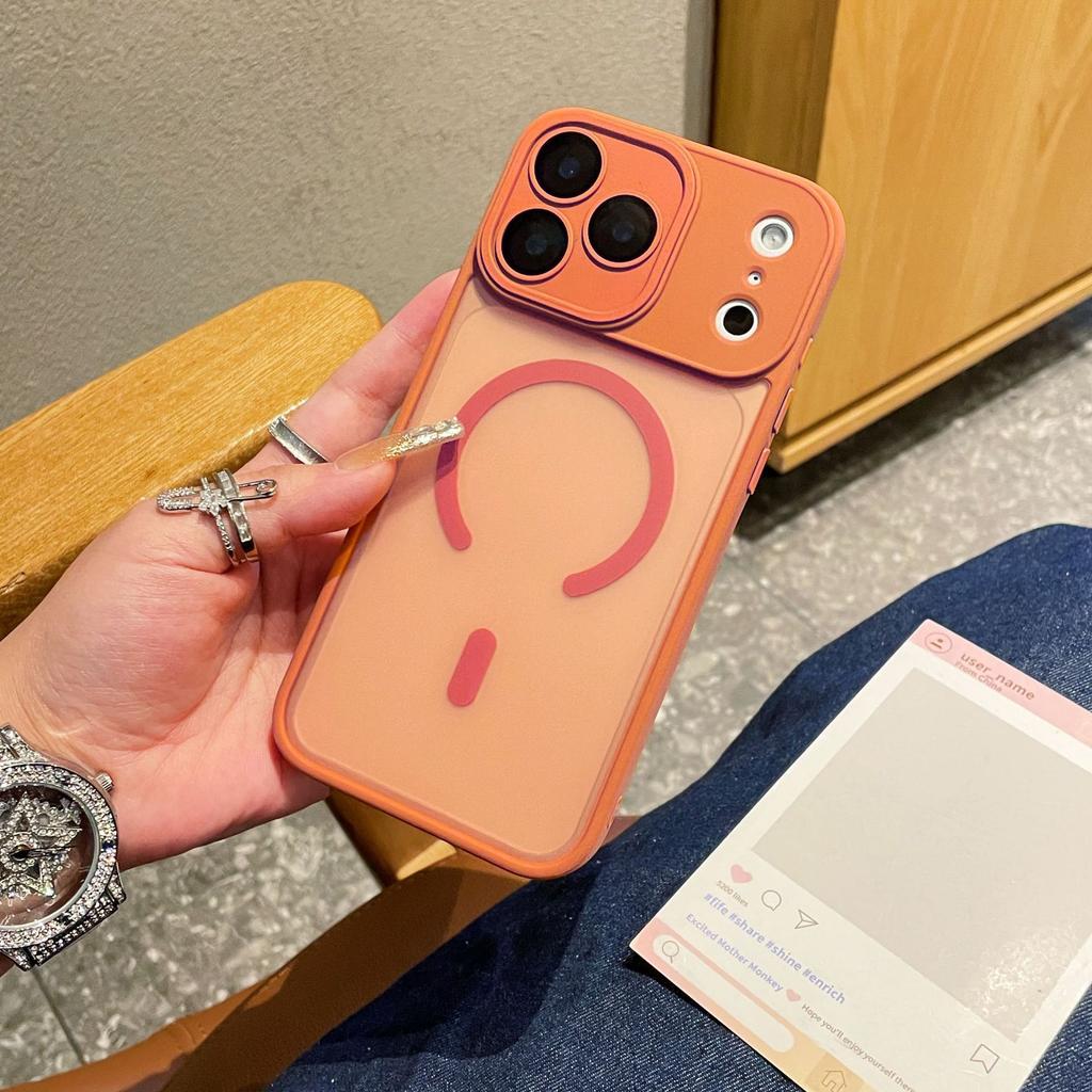 Для iPhone 17 Promax Текстура кожи Матовый Магнитный Чехол для телефона для Apple 16 Простой Всесторонний Защита от падения 15