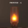Car USB Flame Flickering Night Light Frosted Clear Glass LED Flickering Dynamic Candle Light DIY Car Home Atmosphere Lighting Neon Lights 4