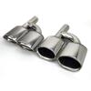 Stainless Steel H-Type Muffler Tip for Mercedes-AMG W204 C-Class Quad Exhaust.