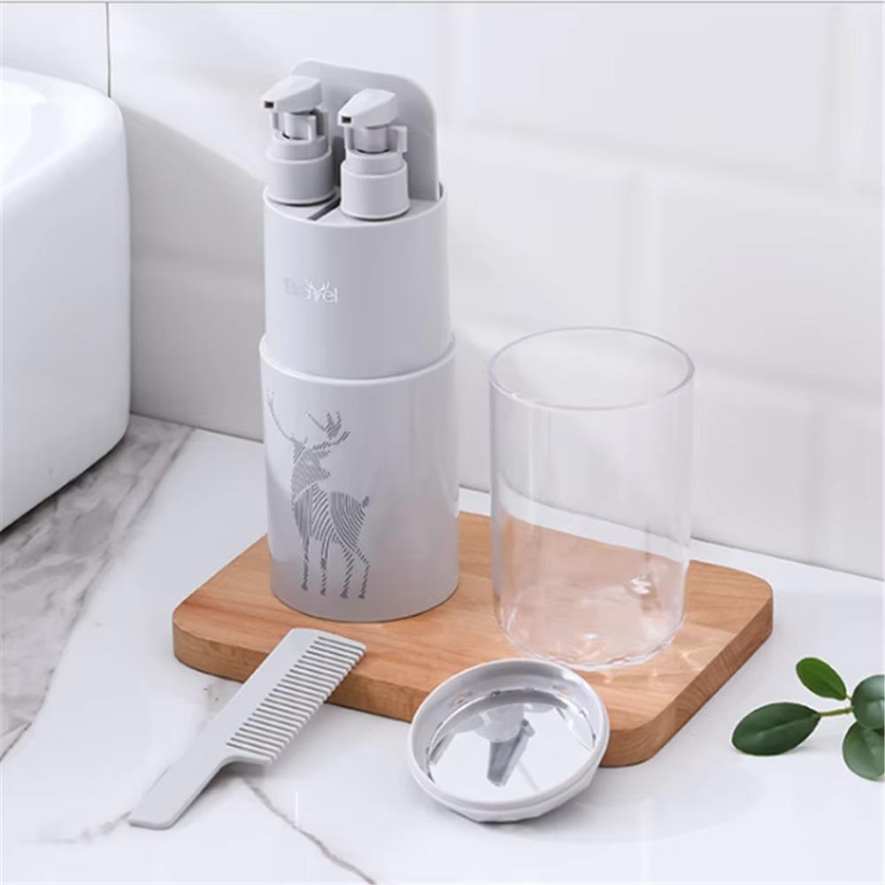 Portable Toothpaste Cup Plastic Travel Cup Creative Wash Set Camping