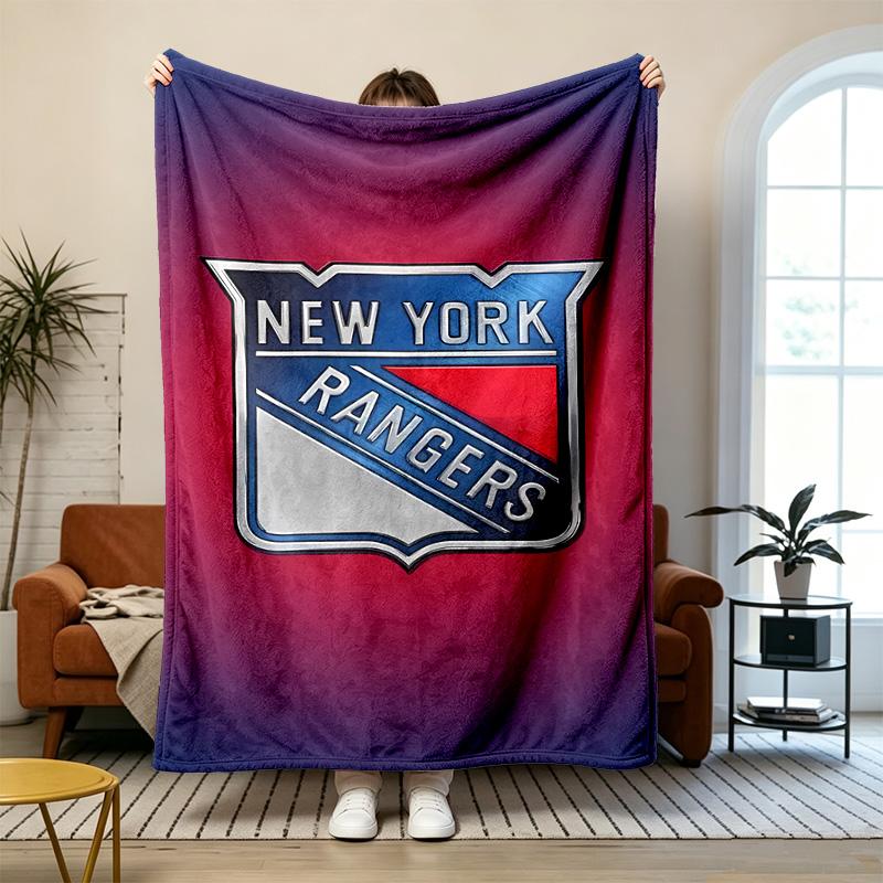 New York Rangers Soft and comfortable flannel Suitable for sofas living rooms outdoor camping travel and also makes a great anniversary gif