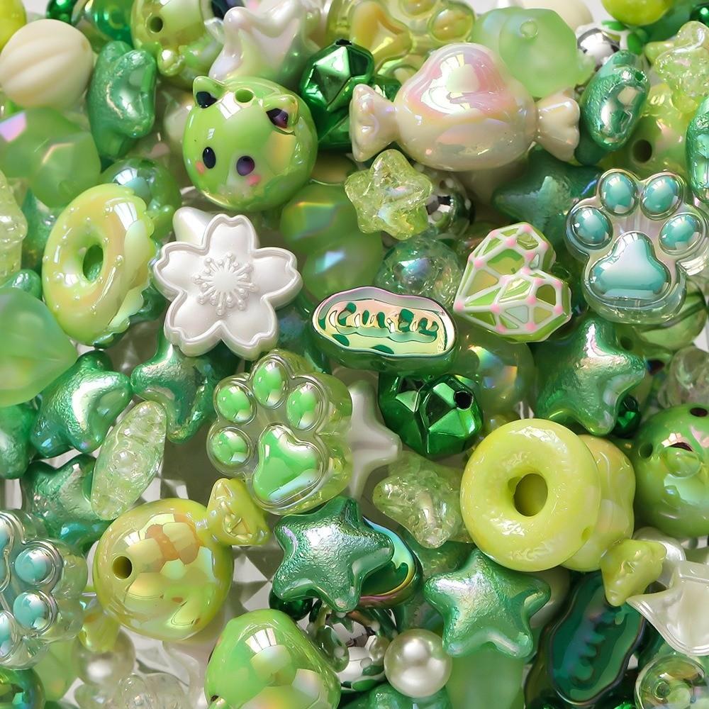 Акриловые бусины смешанных цветов 12~50 мм Бусины для изготовления ювелирных изделий Случайные бусины для браслетов DIY Поделки