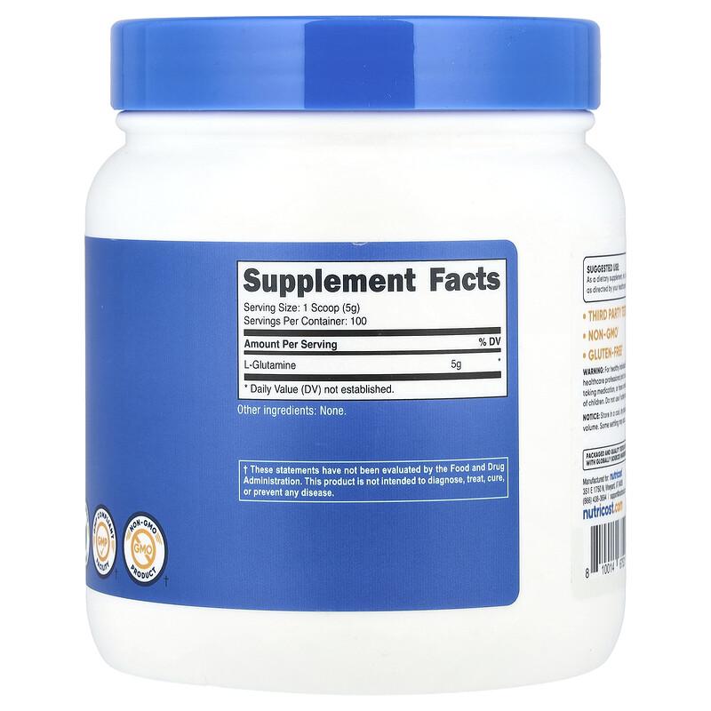 L-Glutamine, Unflavored, 17.9 oz (500 g)