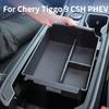 Ящик-подлокотник для Chery Tiggo 9 CSH PHEV 2025 2026 Автомобильный центральный ящик-подлокотник Содержимое центральной консоли