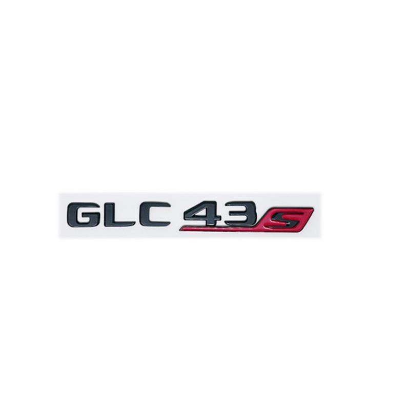 3D ABS GLC43 GLC63 GLC63S V8 Biturbo 4MATIC Car Side Trunk Rear Logo Emblem Decal Fit W166 W167