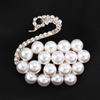 Brooch High-End Niche Silk Scarf Buckle Alloy Diamond Coat Pearl Corsage Pin Accessories