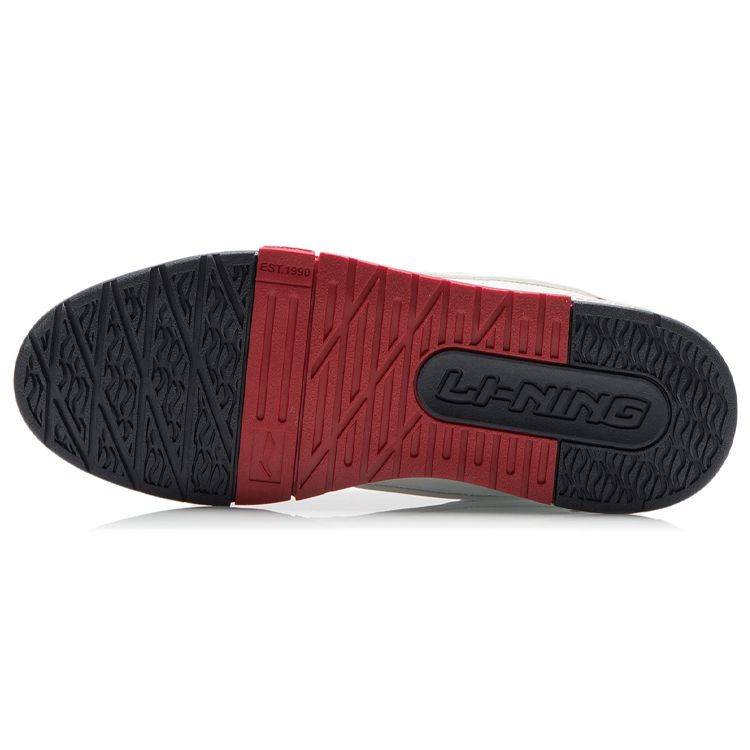 Li-Ning Journey Slip-Resistant Lightweight Low-Top Skate Shoes Men Sneakers Cloud-White AGCR297-1