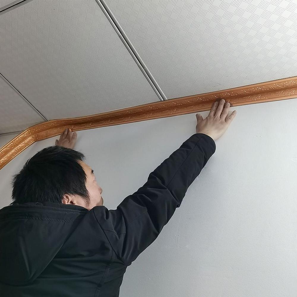 Self-adhesive Embossed Edge Strip Stickers Wall Sticker Corner Wallpaper Wall Waist Line