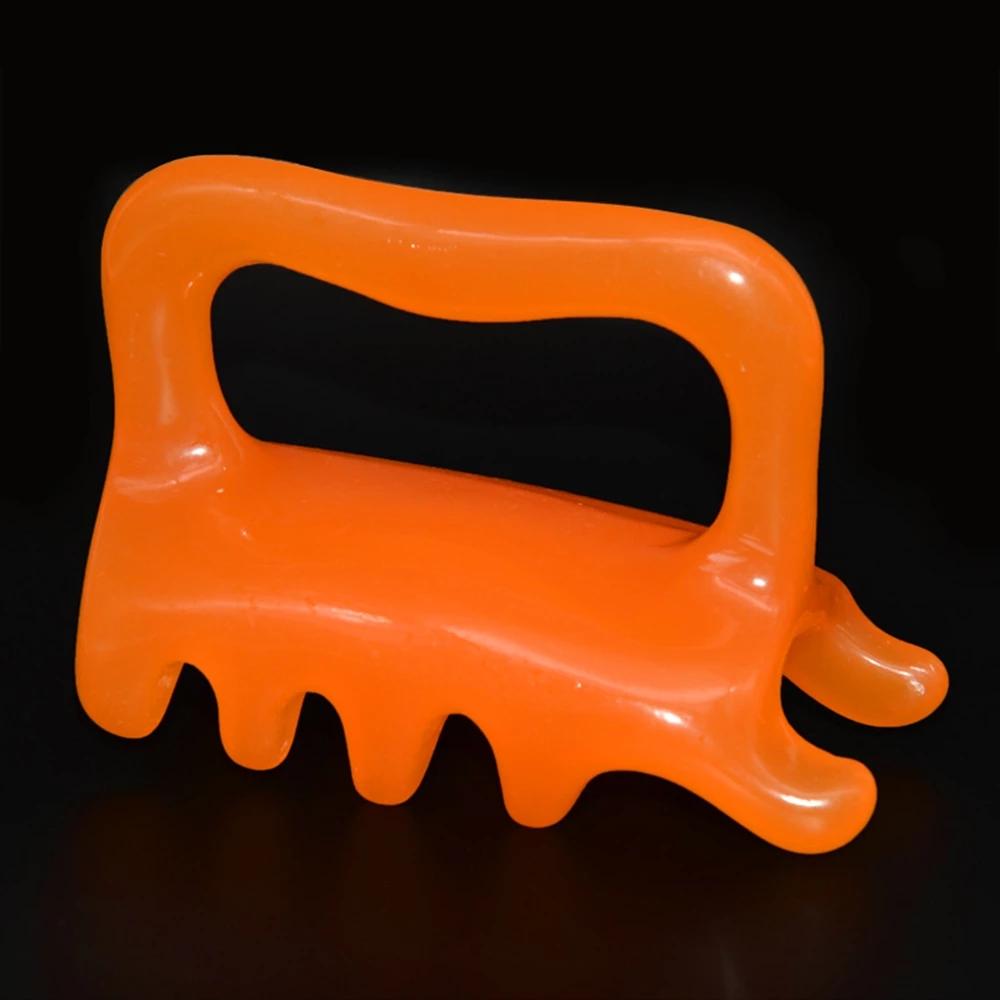 Natural Resin Multiple Trigger Points Massager Smooth Double Push Acupoint Meridian Health Massage Tools Back Cervical Spine Massager