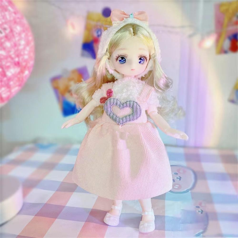 3D Глаза BJD Кукла с Одеждой с Одеждой Съемные Суставы Кукла Подарки для Девочек