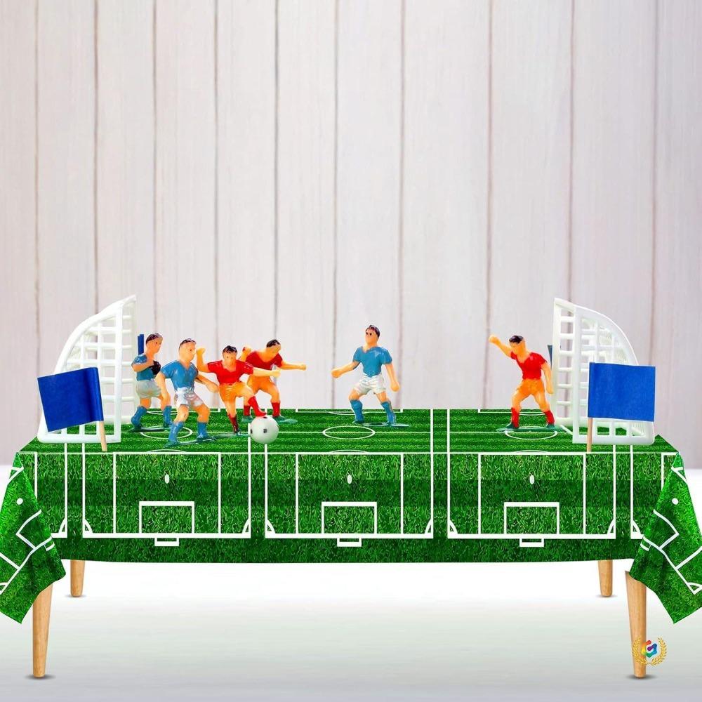 2PCS Waterproof Soccer Match Table Cover Stain-resistant Football Sport Table Linen Party Decor