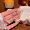 Elegant Geometric Pearl Earrings: French Retro High-End Design for Women