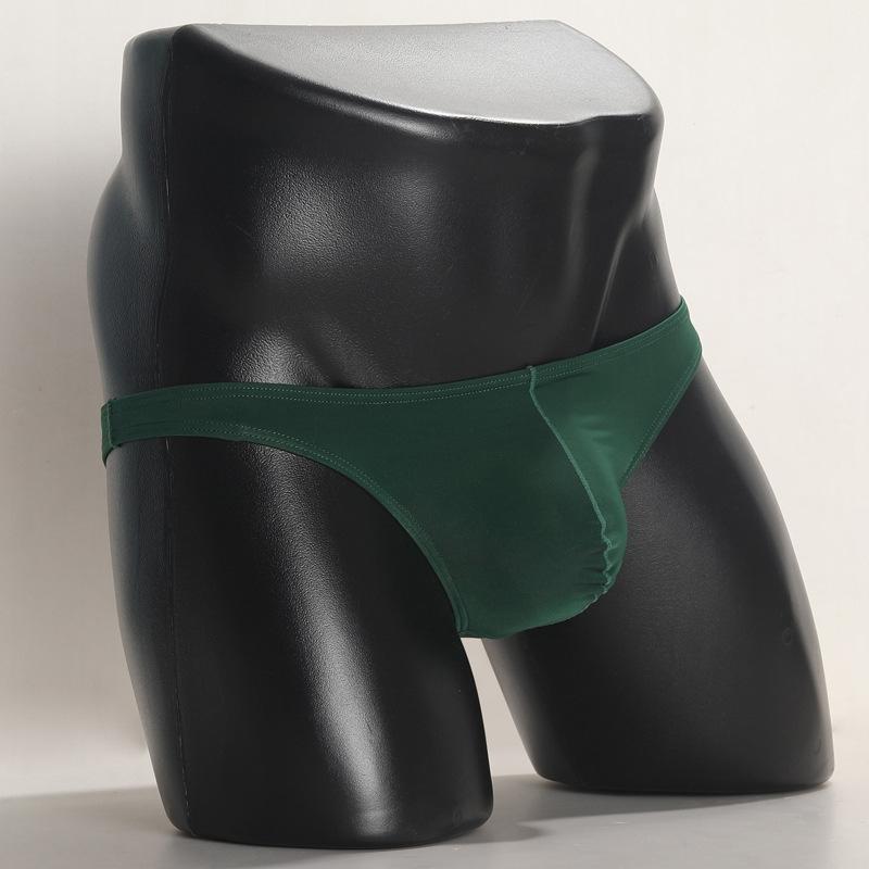 Мужское нижнее белье с треугольными чашечками Ice Silk, летнее сексуальное нижнее белье для взрослых с низкой талией