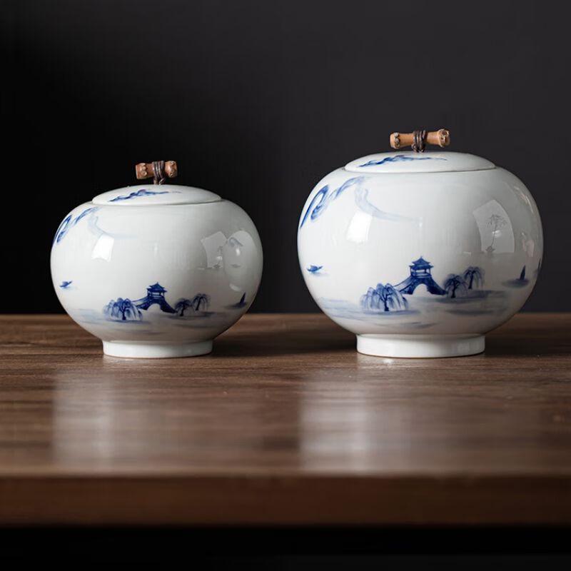 Artistic Ceramic Tea Caddy