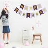 1 Set Happy Birthday Golden Foil Letters Bunting Hanging Garlands String Flags Baby Shower Party Deco