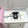 Mini Phone Model, Alloy Retro Rotating Phone, Doll House Furniture, Dollhouse Accessories, Mini Landline Phone