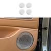 Для Genesis G80 RG3 2026 2026 Серебристая Нержавеющая Сталь Декоративная Накладка на Динамик Стойки А Автомобильные Аксессуары LHD/RHD