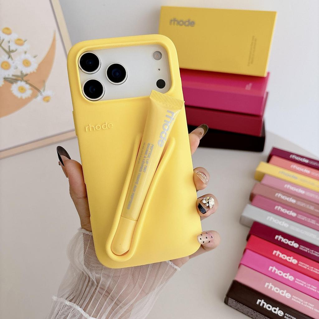 Силиконовый чехол для iPhone и помада от Хейли, набор из 3 предметов для iPhone 14/15