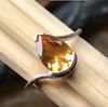 Natural Citrine Gemstone Ring, Solid 925 Sterling Silver Ring, Stackable Ring, Birthstone Ring, Designer Ring, Women Jewelry