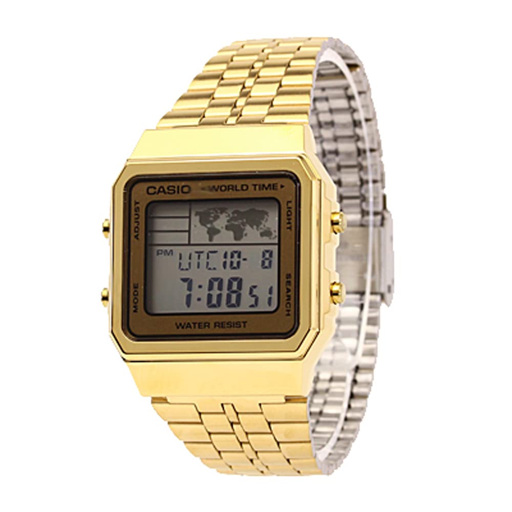 CASIO Standard Cheap Casio Digital Basic Gold Watch, Men's/Women's A500WGA-9