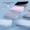 Unisex Transparent Silicone Height-Boosting Insoles - Shock Absorbing, Multi-layered Heel Pads for Sports and Daily Use