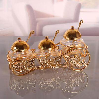 Легкая роскошная коробка для приправ, контейнер для соли, контейнер для хранения специй, горшок для приправ, сахарница для