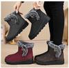 Женские зимние ботинки Модная подошва в сочетании с мягким толстым теплым и удобным хлопковым голенищем средней высоты Женские ботинки